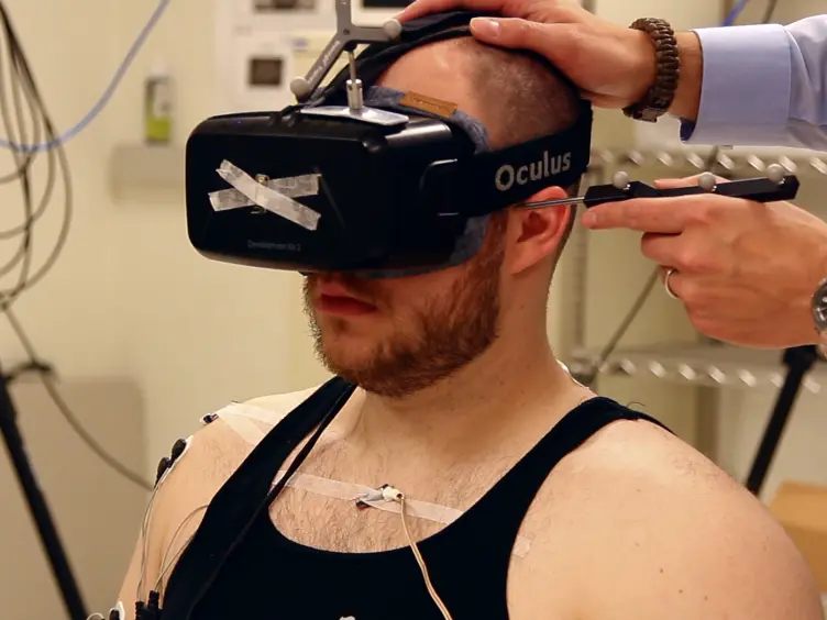 Multifunctional Setup for Studying Human Motor Control Using Transcranial Magnetic Stimulation, Electromyography, Motion Capture, and Virtual Reality