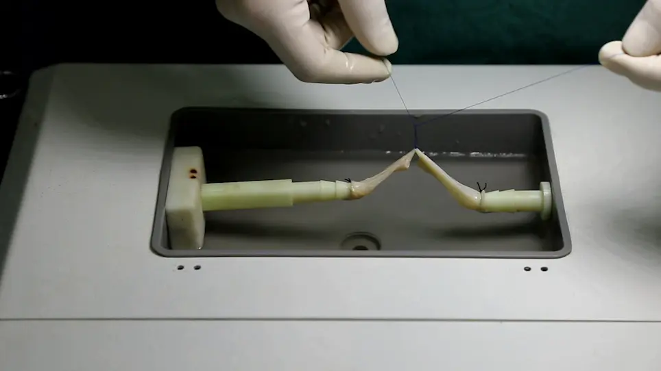 A Training and Testing System for Performing Vascular Reconstruction In Vitro