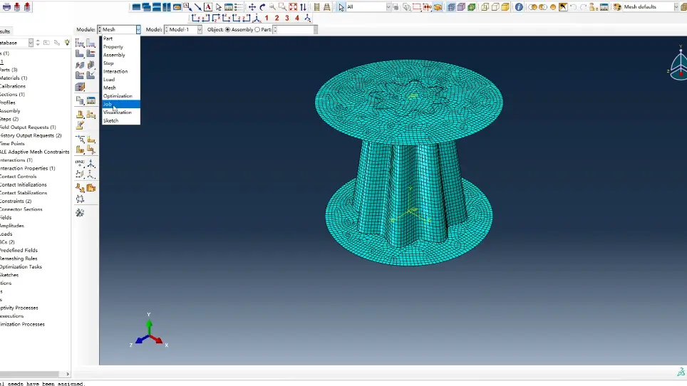 Finite Element Modeling for the Simulation of the Quasi-Static Compression of Corrugated Tapered Tubes