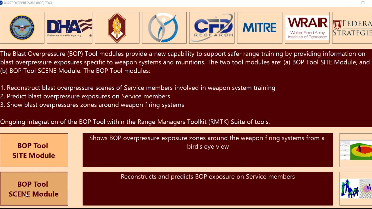 Generation of Warfighter Avatars from Weapon Training Scene Images for Blast Exposure Simulations