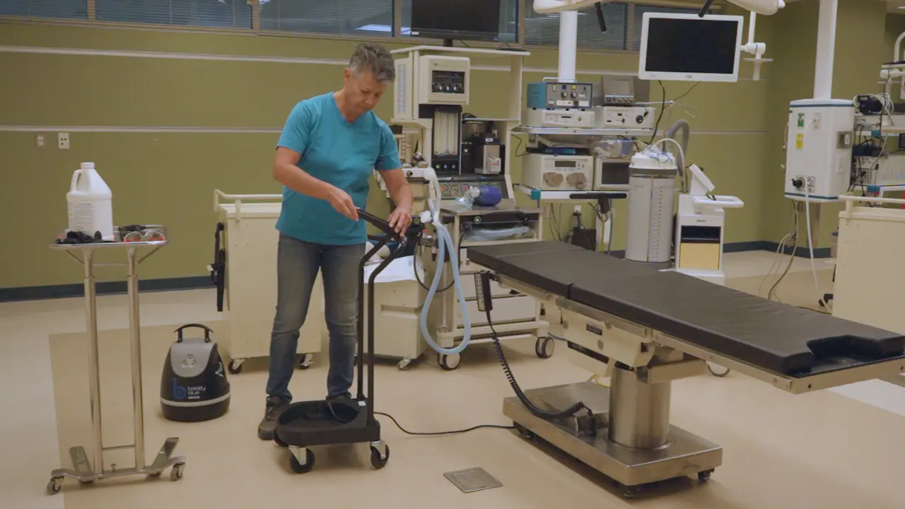 Automated Hospital Room Disinfection Utilizing a Novel Aerosolized Hydrogen Peroxide Microdroplet Disbursing Technology