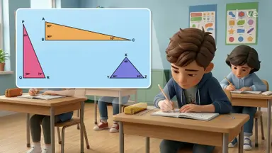 Sum of interior angles of a triangle