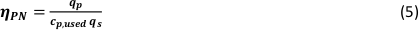figure-protocol-6 ηPN=qP/(cP_used qS) equation, representing formula for process efficiency.