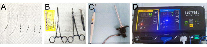 Surgical instruments and electrosurgery device setup for medical procedures analysis and evaluation.