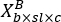 Tensor notation \( X^B_{b \times s \times l \times c} \); conceptual math diagram.