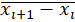 Equation of difference formula in numerical analysis, displaying iterative method concept.