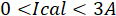 Static equilibrium; equation: 0 < Ical < 3A; physics concept, educational keyword.