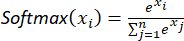 Softmax function equation, used in neural networks, probability computation, AI model training.