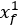x raised to the power of 1 over f, mathematical notation in an algebraic formula context