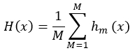 figure-protocol-4 Ensemble averaging equation Σhm(x), ΣM=1, formula; statistical analysis method, research study.