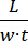 Static equilibrium formula L/(w·t), equation diagram, physics concept, force distribution.