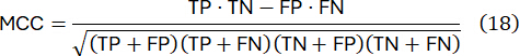 figure-protocol-24 Matthews Correlation Coefficient formula, equation, TP, TN, FP, FN, mathematical representation.