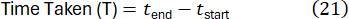 figure-protocol-27 Time calculation formula, T = t_end - t_start, mathematical equation for duration analysis.