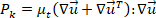 Static equilibrium equation, P_k=μ_t(∇u⃗ +∇u⃗ ᵀ):∇u⃗, illustrating fluid dynamics.