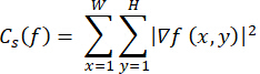 Static equilibrium equation for image gradients, mathematical formula diagram, educational use.