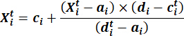 Mathematical formula for optimization in a research diagram involving equation variables.
