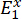 Exponential function formula \(E_1^x\) in mathematical equation context for educational use.