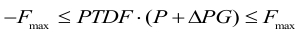 Power flow equation, PTDF method, inequality expression, electrical load distribution analysis.