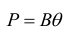 Static equilibrium; equation P=Bθ; related to rotational motion analysis; educational use.