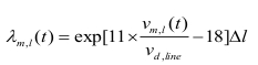Exponential decay equation, formula, λ, transient analysis, scientific calculation.