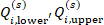 Static equilibrium equations: Q_i,lower^(s), Q_i,upper^(s); symbols.