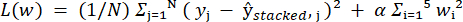 figure-protocol-48 Loss function equation for optimization; includes summation, regularization terms; for model fitting.