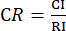 Static equilibrium concept, formula CR=CI/RI, equations, educational use, physics principles