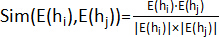 Similarity calculation formula; equation; educational use in data analysis and mathematical modeling.