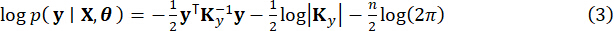 Statistical modeling formula, log-likelihood equation for parameter estimation in data analysis.