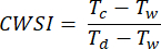 figure-protocol-1 CWSI formula; crop water stress index equation; agricultural research; environmental monitoring.