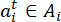 Static equilibrium equation \(a_i^t \in A_i\), mathematical formula, concise STEM keywords.