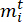 Mathematical symbol, m subscript i superscript t, educational formula for scientific equations.