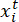 Dynamic equilibrium, symbol, x_i^t, mathematical representation.