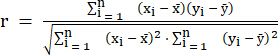 Correlation coefficient formula, r, equation, statistical analysis, data correlation calculation.
