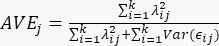 AVE equation for variance analysis; mathematical formula; key concept for data evaluation.