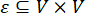 Set theory notation, ε ⊆ V × V, mathematical equation diagram, educational use.
