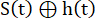 Convolution of signals represented by S(t) ⊕ h(t); mathematical concept; diagram; signal processing.