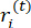 Mathematical formula, ri^(t), dynamic process analysis, research context.