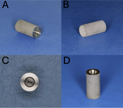 Static equilibrium; cylindrical objects, images A-D; educational; materials science experiment.