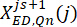 Mathematical formula with subscripts and superscripts, educational equation representation.