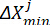 Static equilibrium concept; equation ΔXᵐⁱⁿⱼ suggests minimum displacement.