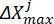 ΔX_j_max symbol in equations, symbol representation, mathematical concept