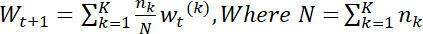 Static equilibrium equation, formula ΣK=1^K (nk/N) Wt^(k); mathematics diagram.