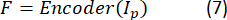 figure-protocol-9 Equation showing feature encoding process; formula: F = Encoder(Ip).