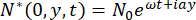 Mathematical equation representing wave function analysis in quantum mechanics study.