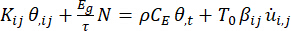 Thermodynamic equilibrium equation; symbol analysis in mechanics; equation representation.