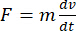 Newton's second law, F=ma, formula for force; equation analysis, physics concept.