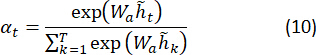 figure-protocol-18 Equation illustrating softmax function in neural networks; formula for attention weight calculation.