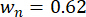 Static equilibrium, formula wₙ=0.62, equation illustration, educational math concept.