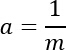 Static equilibrium formula a=1/m, mathematical equation for educational use.